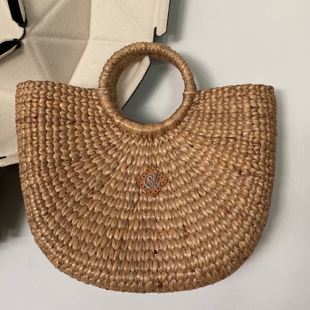 Sea and Grass brand wicker handbag
